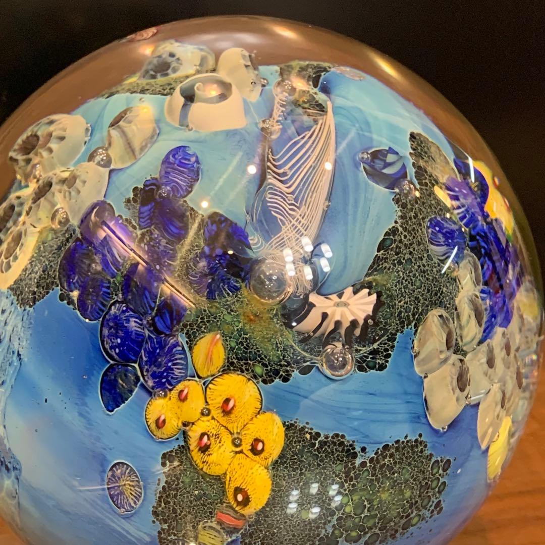 Josh Simpson「Megaplanet」No.5 ガラスアート 置物