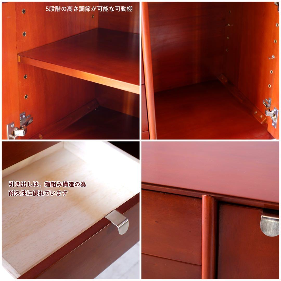 A 新品 160cm リビングボード キャビネット 北欧 ホテル仕様 収納