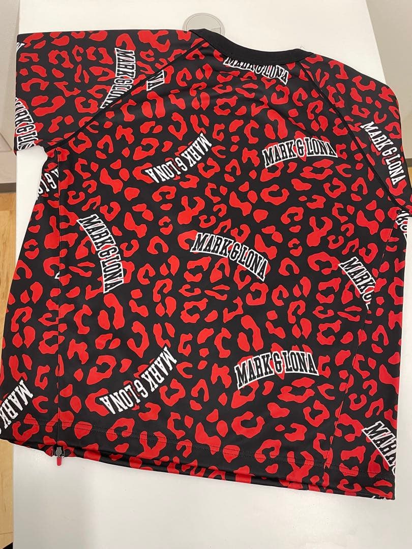 14767.2 MARK & LONA 赤×黒　長袖シャツ　サイズL
