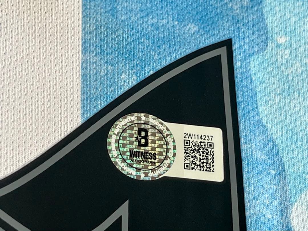 リオネル・メッシ 直筆サイン入り アルゼンチン代表 ユニフォーム