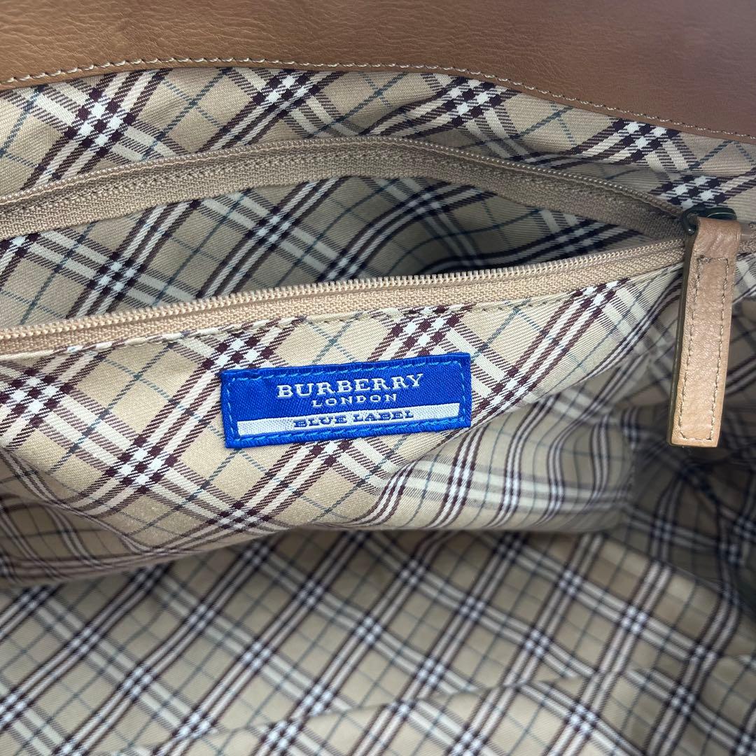 バーバリーブルーレーベル ショルダーバッグ タッセル ノバチェック 肩掛け