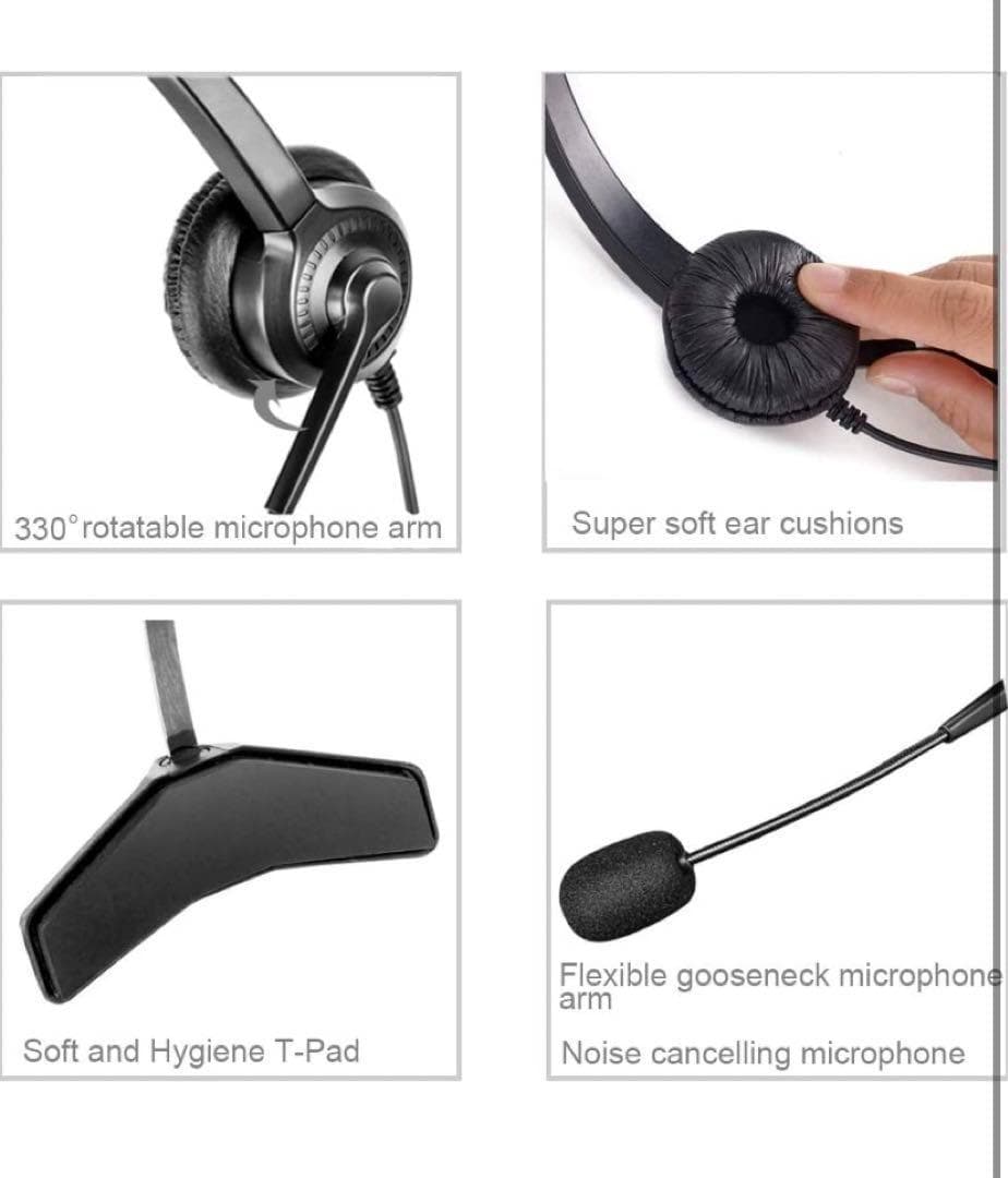 3.5mm 携帯電話ヘッドセット ノートパソコン ヘッドホン マイク付き