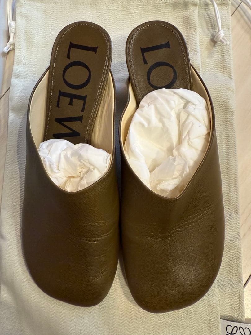 LOEWE ロエベ トイミュール　カーキ　37サイズ