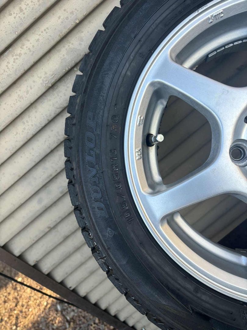 DUNLOP 13インチ 5スポークホイールセット