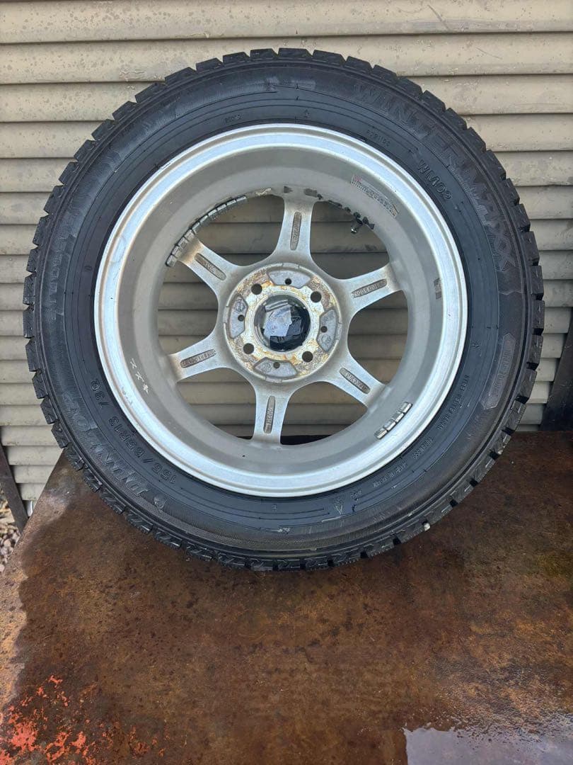 DUNLOP 13インチ 5スポークホイールセット