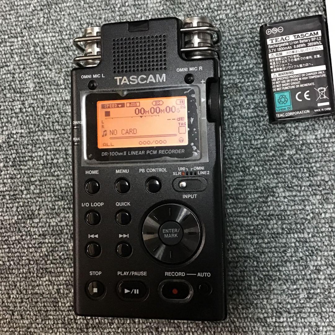 TASCAM DR-100mkII 本体と電池パック