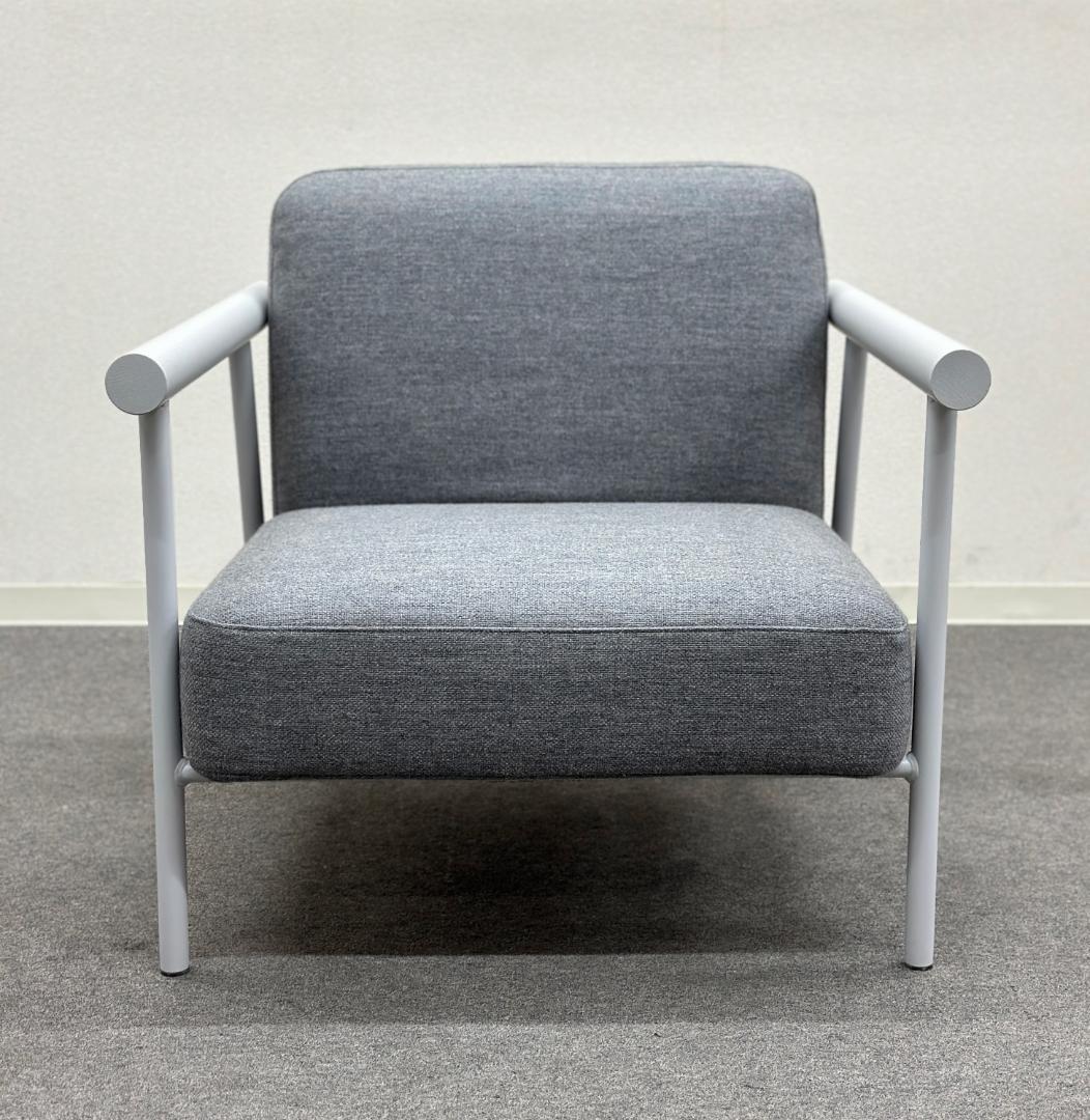 ベラコンテ■レール　ラウンジソファ　1P　グレー　シンプル　パモウナ取り扱い