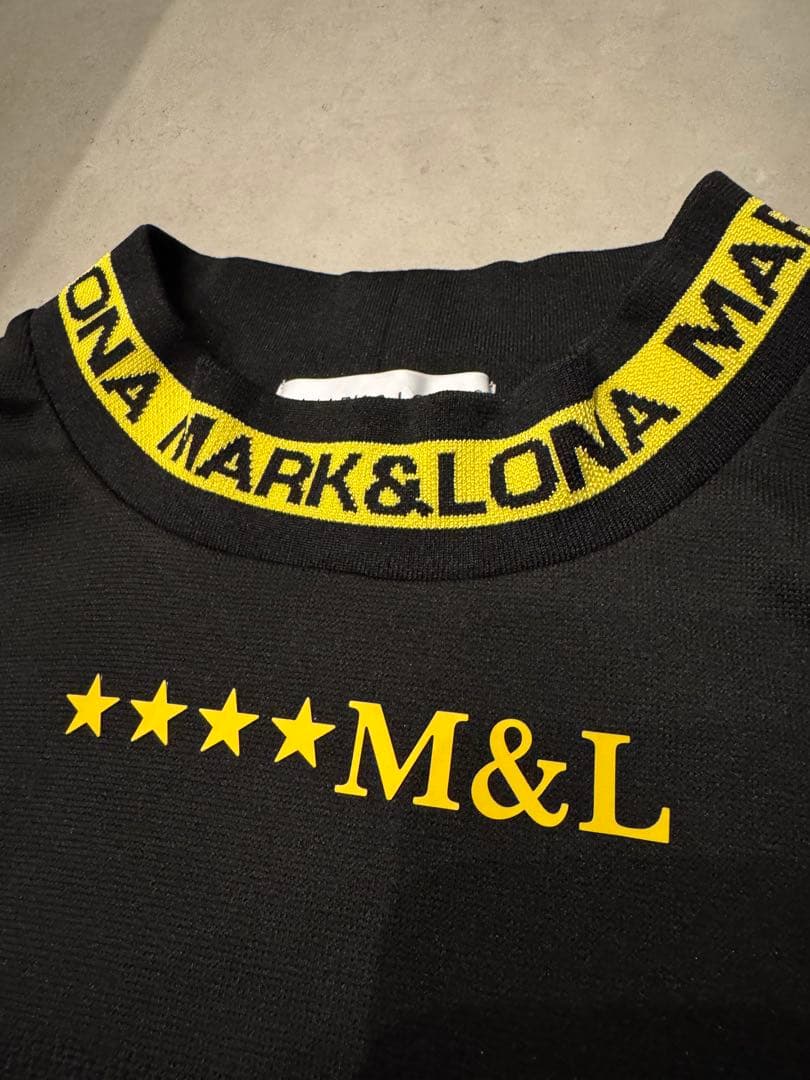 【美品】MARK & LONA メンズモックネックシャツ　48(L)