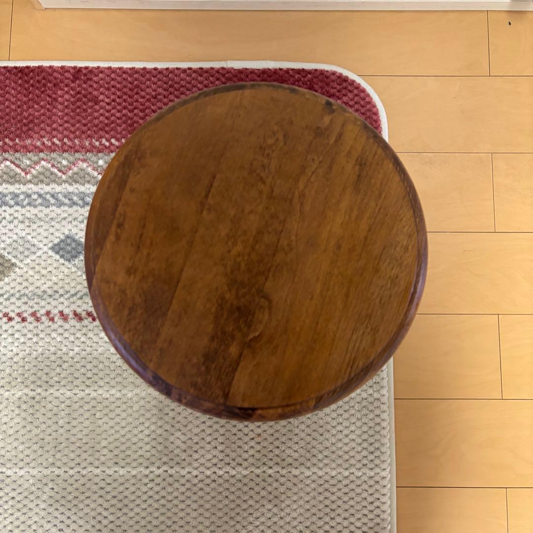 イタリア製ドマン Demain 花台　サイドテーブル　インテリア 家具 木製