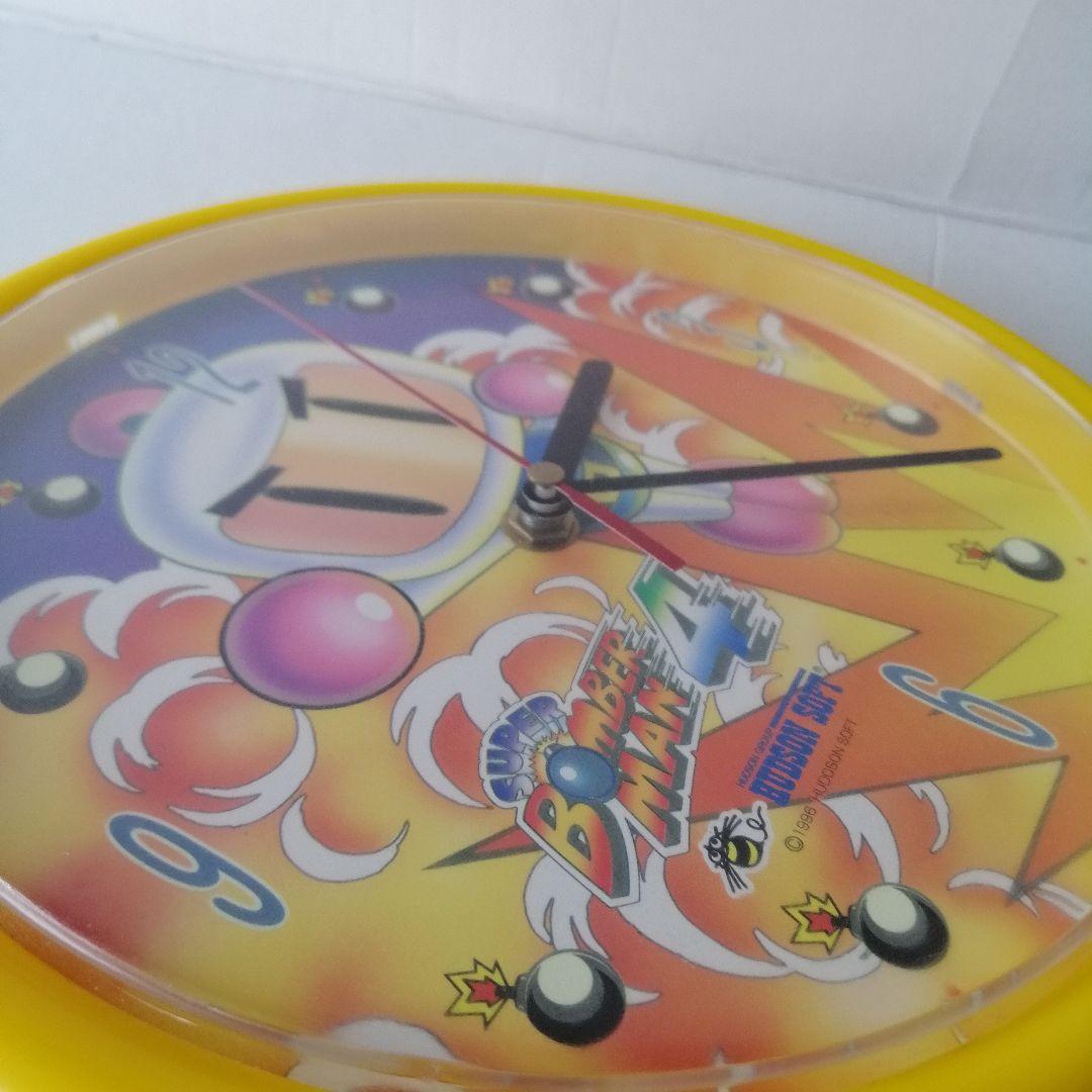 90s　非売品　当時物　希少　ボンバーマン4　 光る掛時計　会員限定