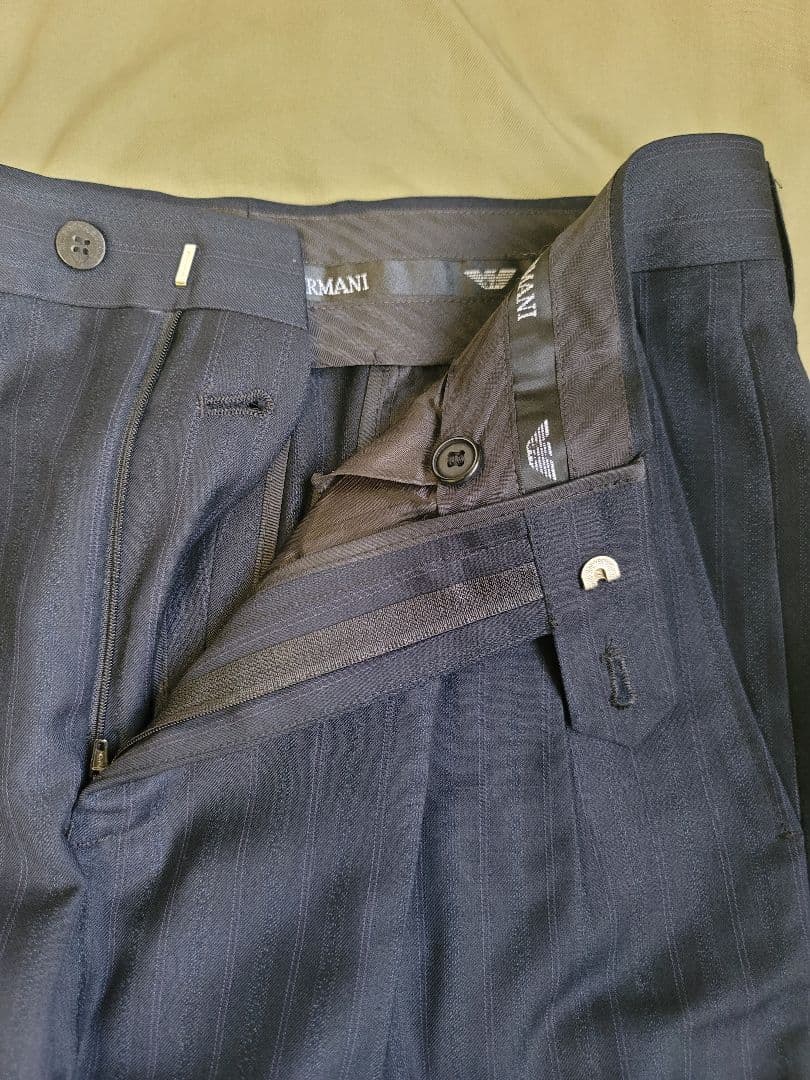 週末値下げ✨✨Giorgio Armani ネイビー ストライプスーツ