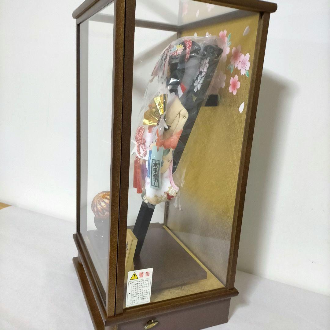 羽子板 13号 ガラスケース 春華 道明寺 オルゴール付き