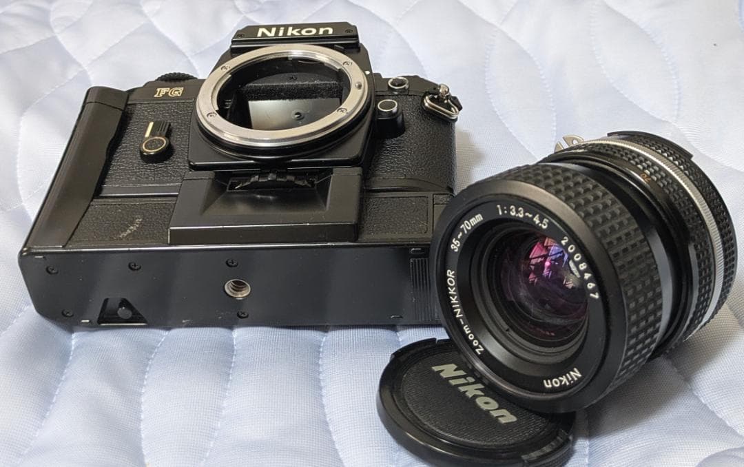 値下 ’82年度名機 Nikon FG 35-70 & MF-15 & MD-E
