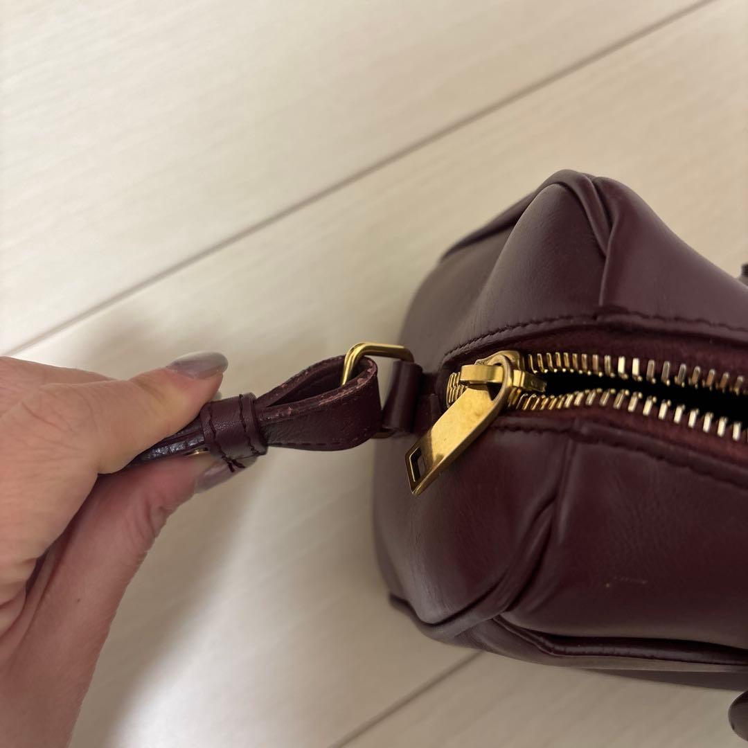 ベイビーダッフル SAINTLAURENT ワインレッド