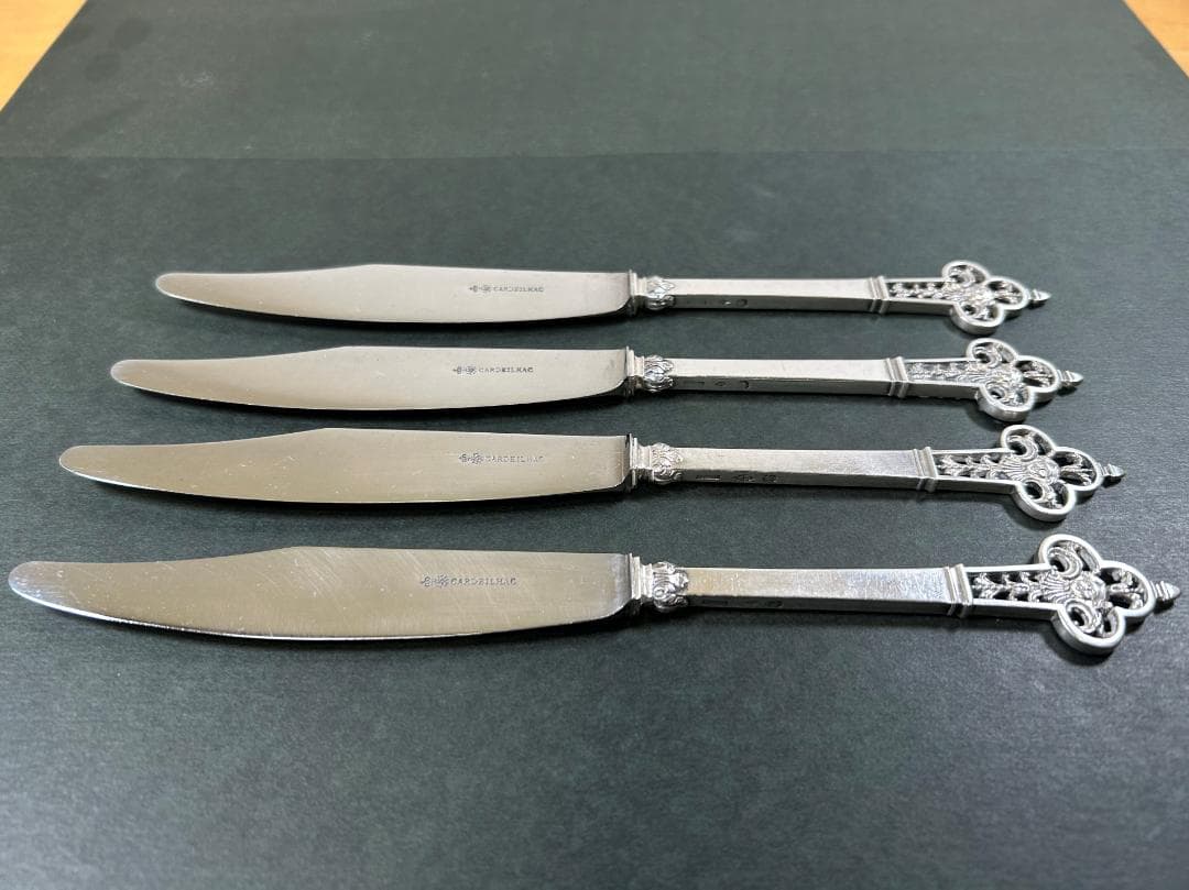 カルディヤック ルネッサンス ナイフ 4本 純銀 シルバー 950 カトラリー
