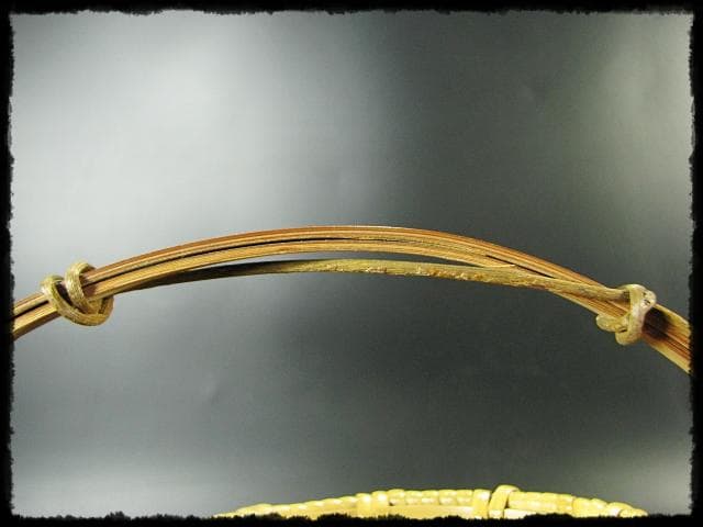 尋牛斎 久田 宗也 宗全作写 置うご 花入 黒田宗傳 宗全籠 書付共箱 f299