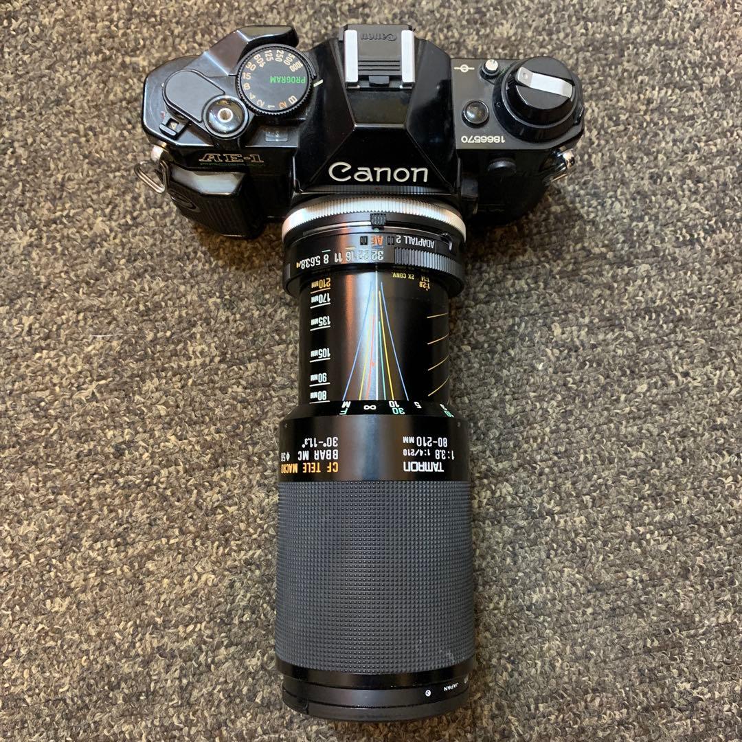 Canon AE-1 PROGRAM フィルムカメラ　タムロン レンズ 付き