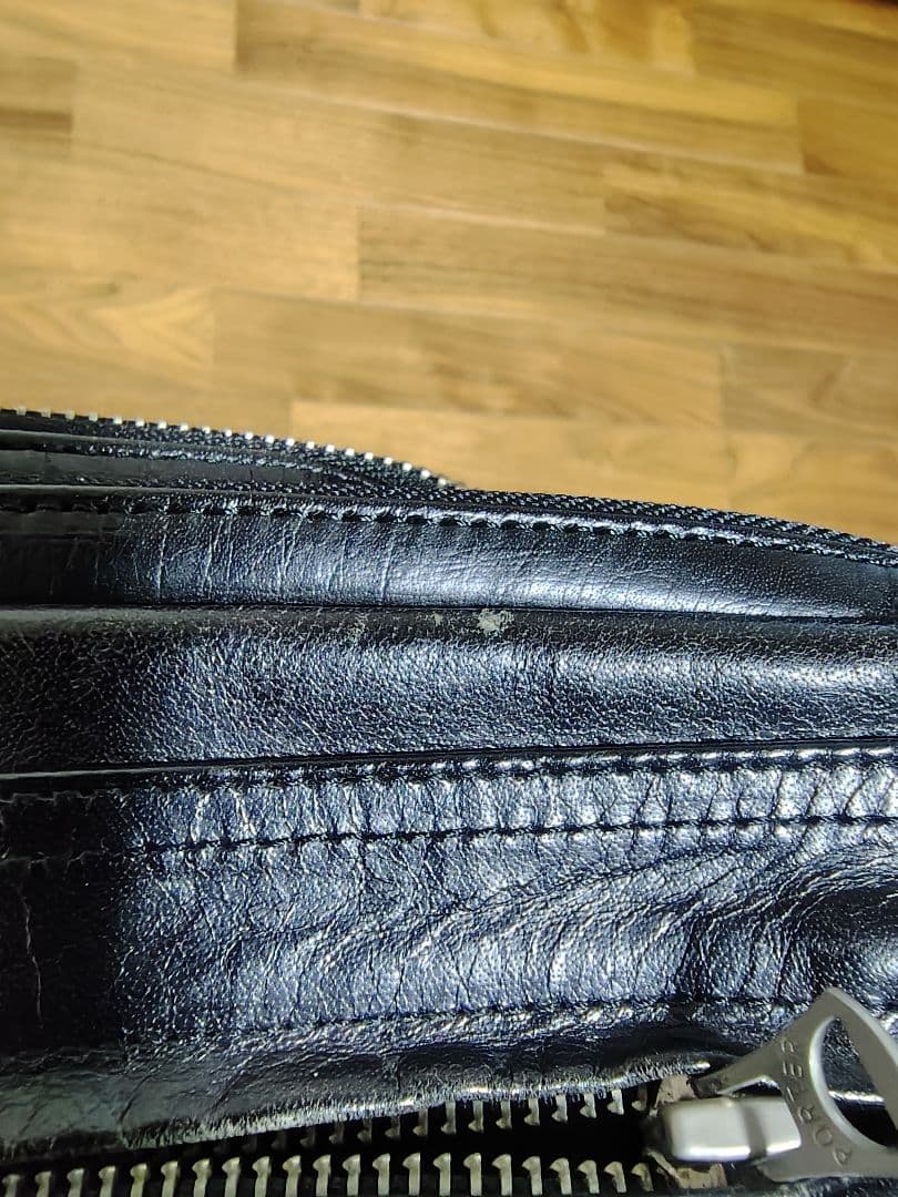 【希少】PORTER ショルダーバッグ ブラック レザー 廃盤