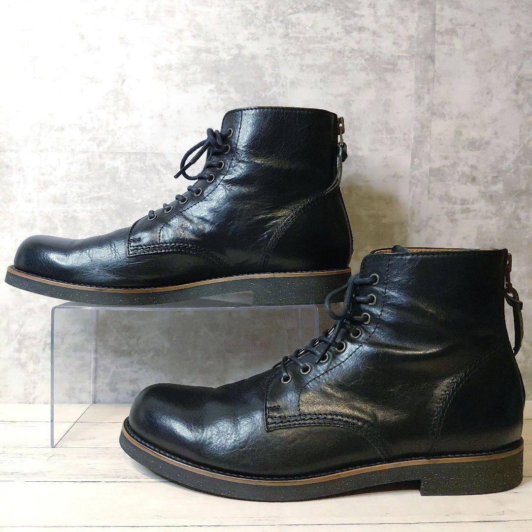 美品✨PADRONE バックジップ チャッカブーツ レースアップ 42 27.5