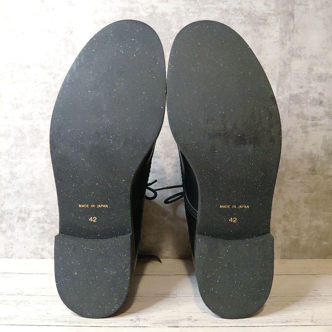 美品✨PADRONE バックジップ チャッカブーツ レースアップ 42 27.5