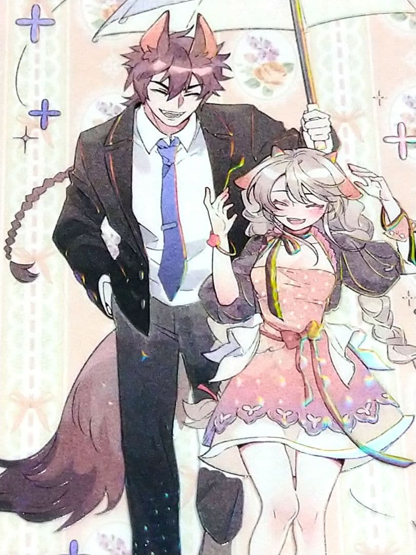 J611＃梦幻是真(炫彩)没尾巴的猫切り売り海外人物マステ女の子