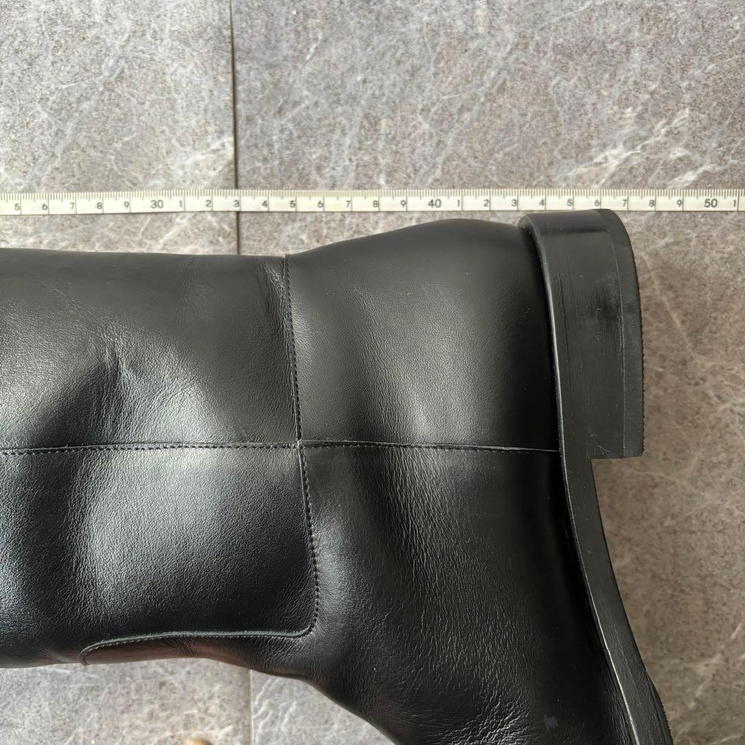 ネブローニ レザー ロングブーツ 37 ブラック NEBULONI E. 本革