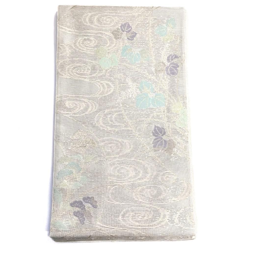 袋帯　夏用　絽　リーフ　観世水　夏着物　着物　042a d