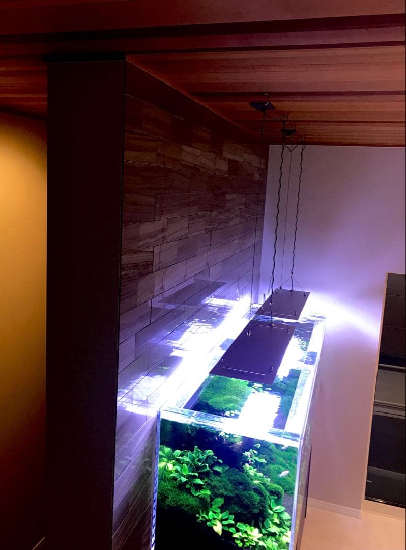 ONF FLAT ONE 天吊LED照明 60cm水槽水草に1台+おまけ1台