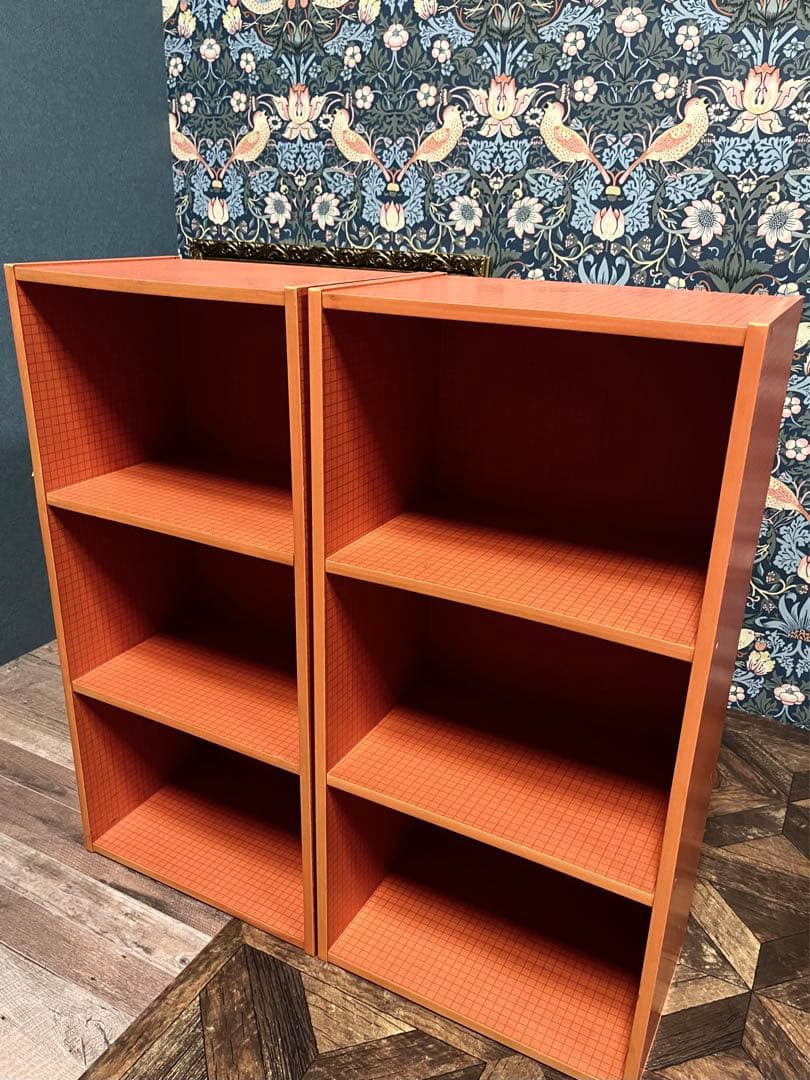 チェック柄 棚 セット 昭和レトロ レトロポップ インテリア 収納 ラック