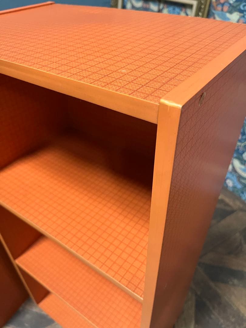 チェック柄 棚 セット 昭和レトロ レトロポップ インテリア 収納 ラック