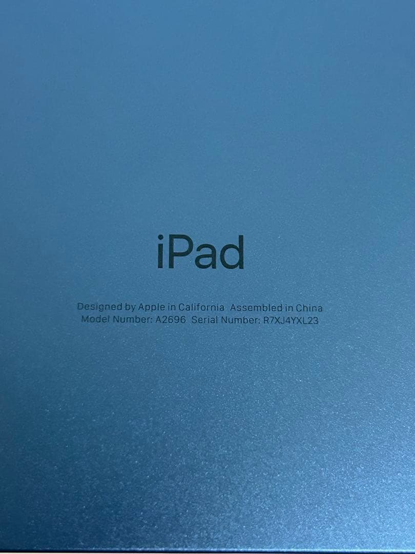 iPad Apple 10世代　Wi-Fiモデル　64G ブルー