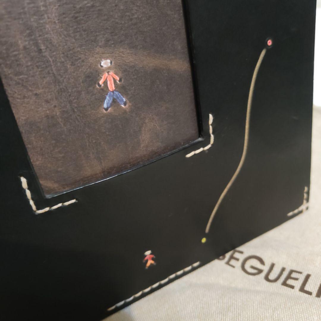 【幻レア・ほぼ未使用】エンリーベグリン　レザー　フォトフレーム ブラック　写真立