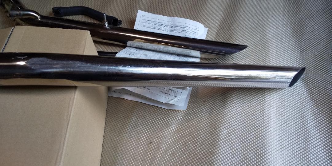 DSC400 デイトナDAYTONAスラッシュカットマフラー/ドラッグパイプ