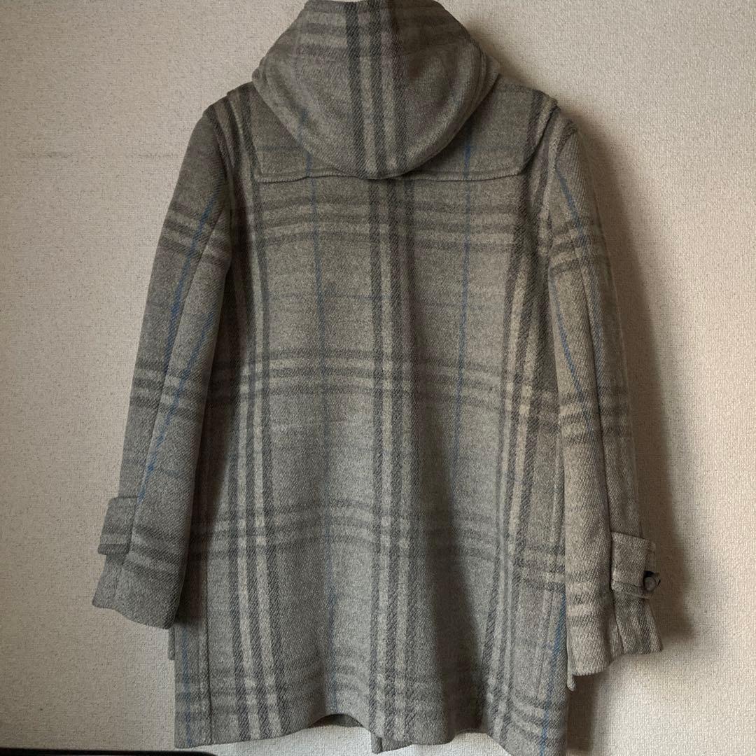 英国製　BURBERRY ダッフルコート グレー系チェック