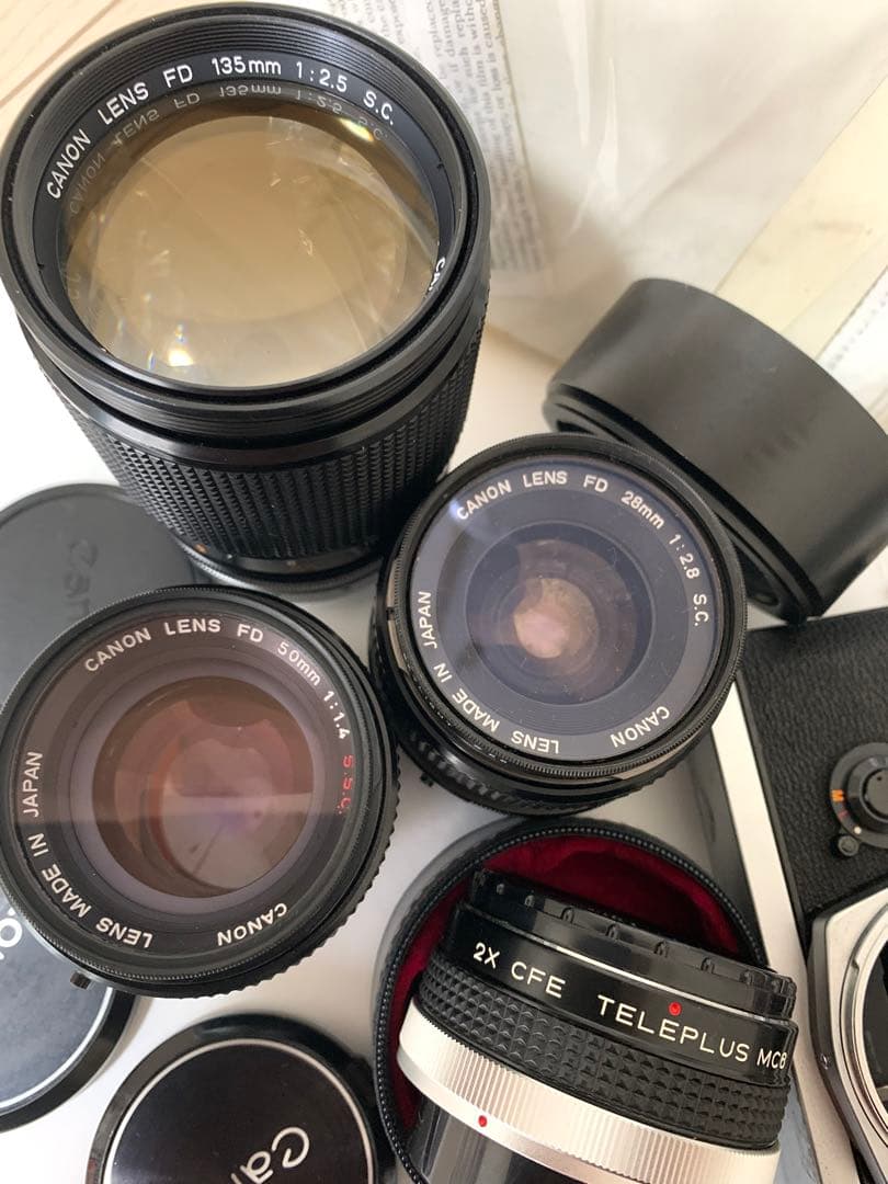 キャノンフィルムカメラFTb レンズセット付属品色々