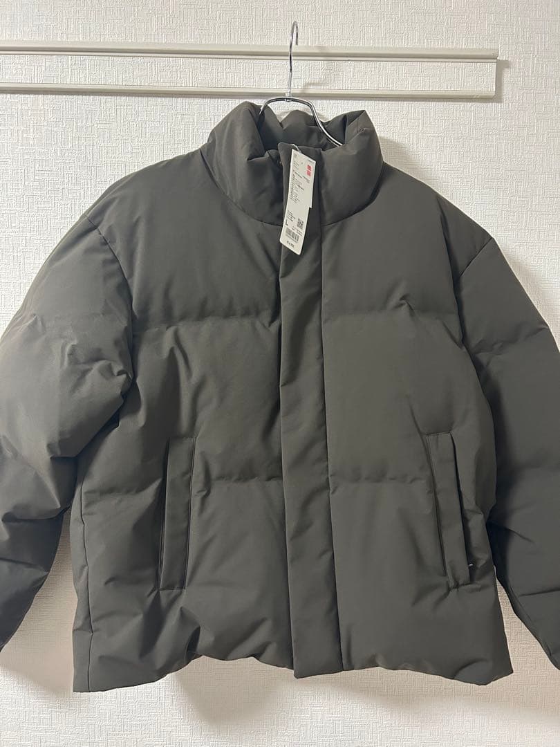 ユニクロ　シームレスダウンジャケット　L ダークブラウン