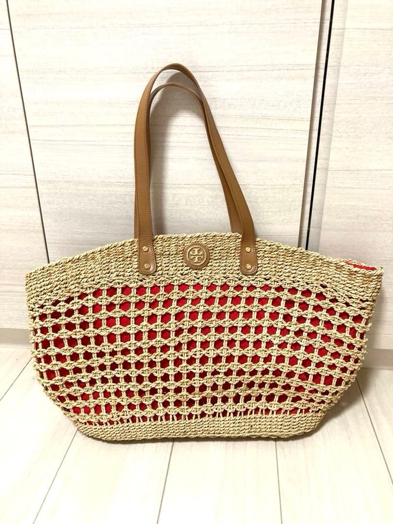 美品　TORY BURCH トリーバーチ　カゴバッグ　トートバッグ