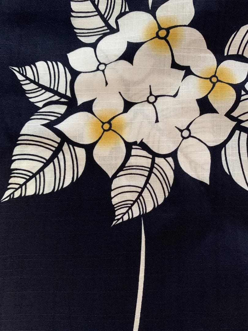 1枚目 画像 の帯と帯締め付き◆大人ゆかた◆品ある紫陽花（あじさい）紺浴衣◆