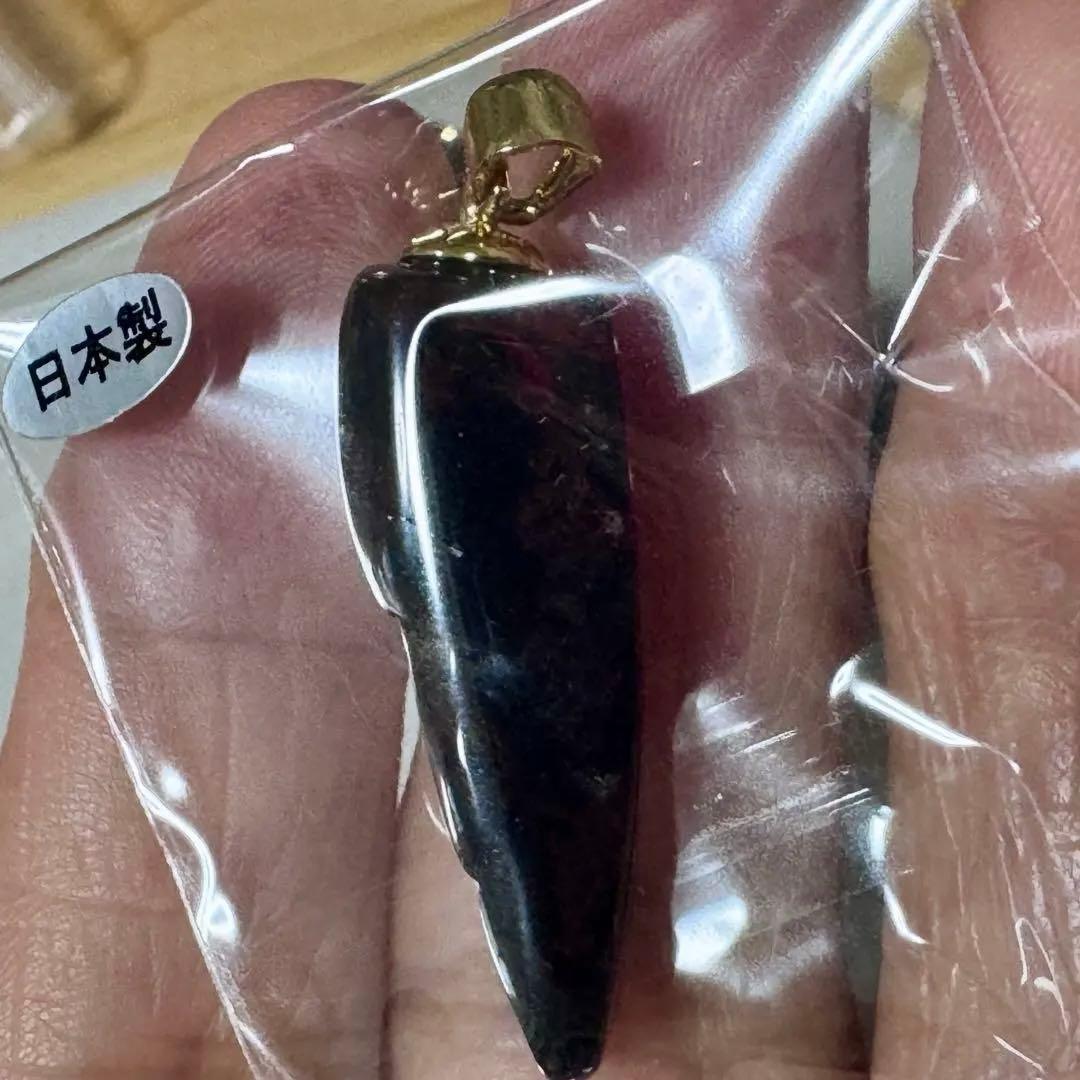 【新品未使用】北海道産ヴァーミリオンオブシディアン8mmブレスレットとペントップ