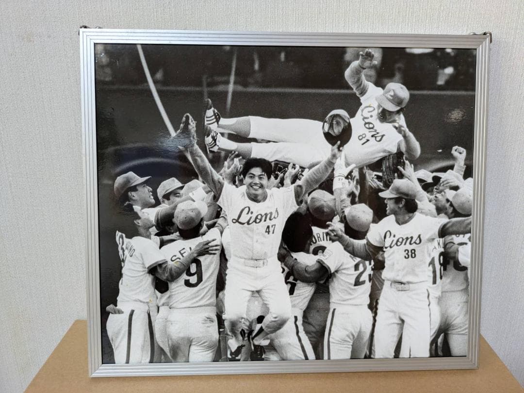 フレーム入り昭和のプロ野球の貴重な写真