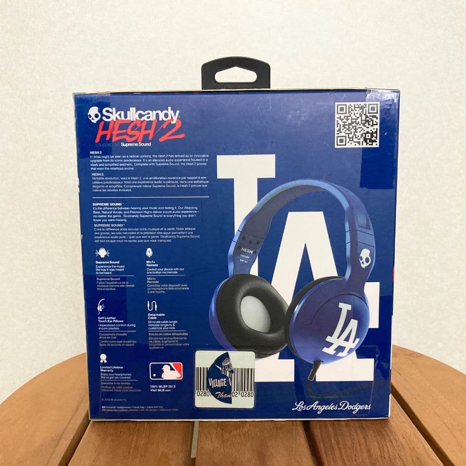 【レア】ロサンゼルスドジャース　ヘッドホン Skullcandy
