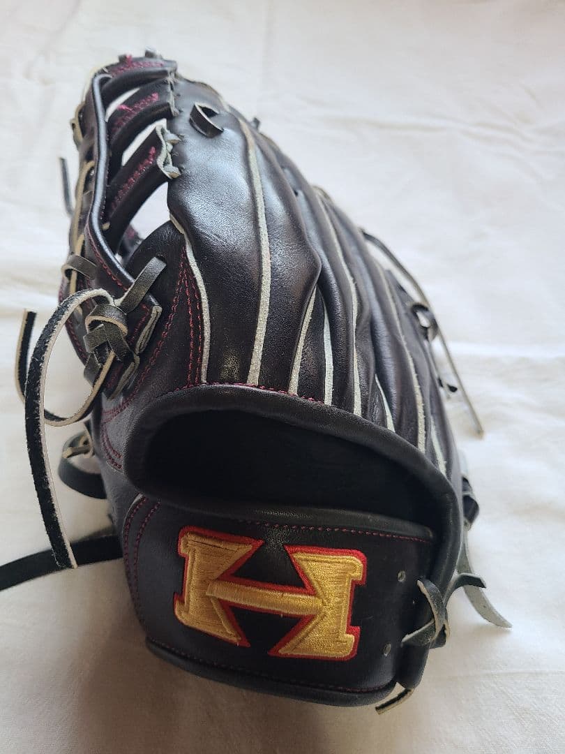 ハイゴールド　左利き硬式外野手グローブ　綺麗です