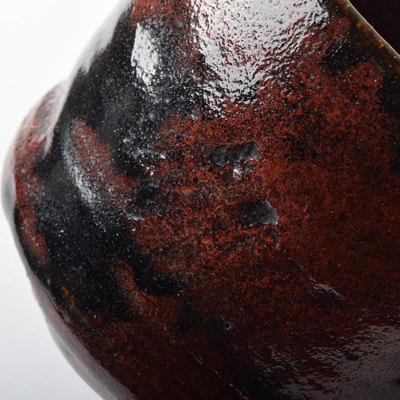 Gojyo 茶道具　楽吉左衛門作　黒楽筒茶碗　仕覆付　共箱　M　R8725