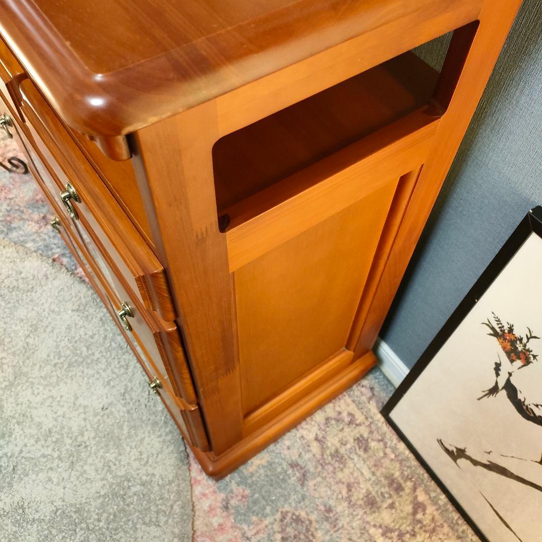 ヴィンテージ バレンシア スパニッシュタイル チェスト 北欧カントリー 収納