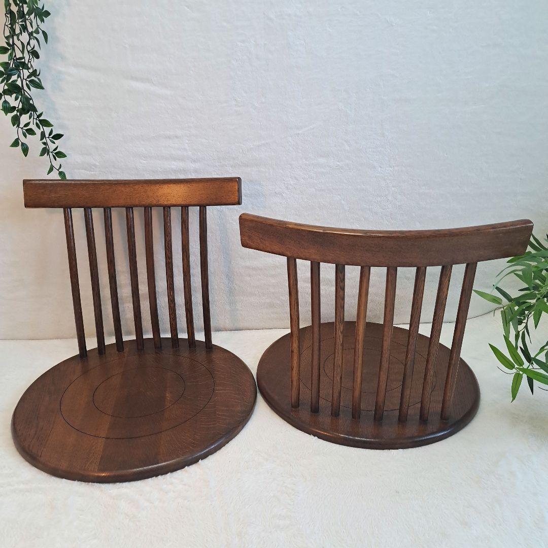 和モダン　旅館　木製座椅子　　民芸家具　4脚セット！