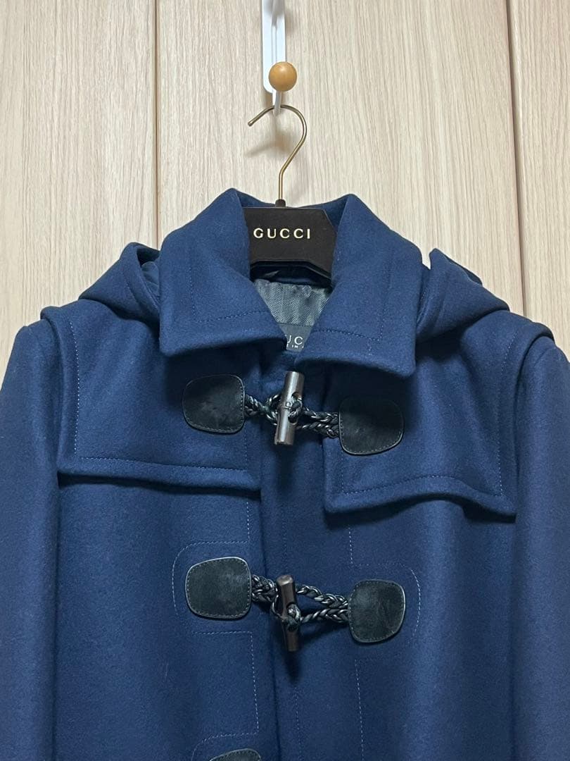 GUCCI ネイビー ダッフルコート　サイズ48
