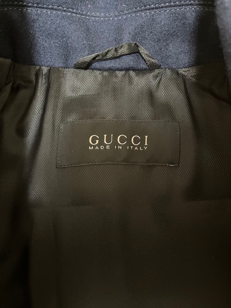GUCCI ネイビー ダッフルコート　サイズ48