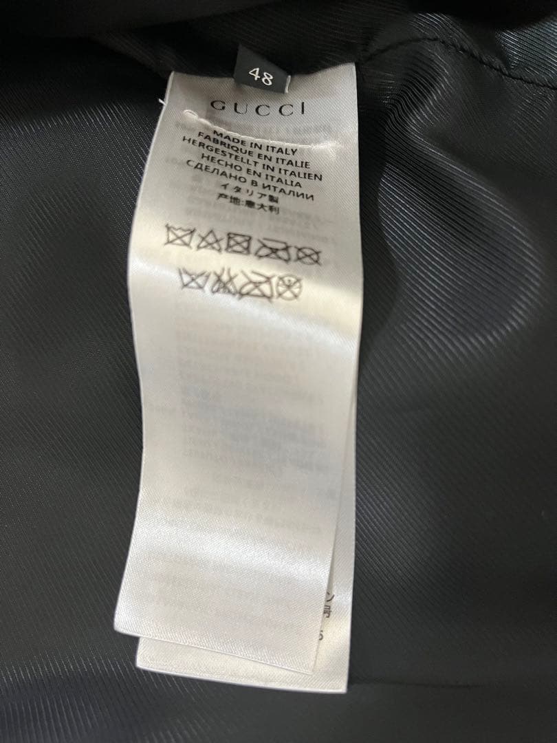 GUCCI ネイビー ダッフルコート　サイズ48