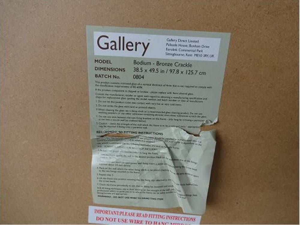 ギャラリー製　高級ミラー　ロココ調　壁掛け　鏡　ウォールミラー