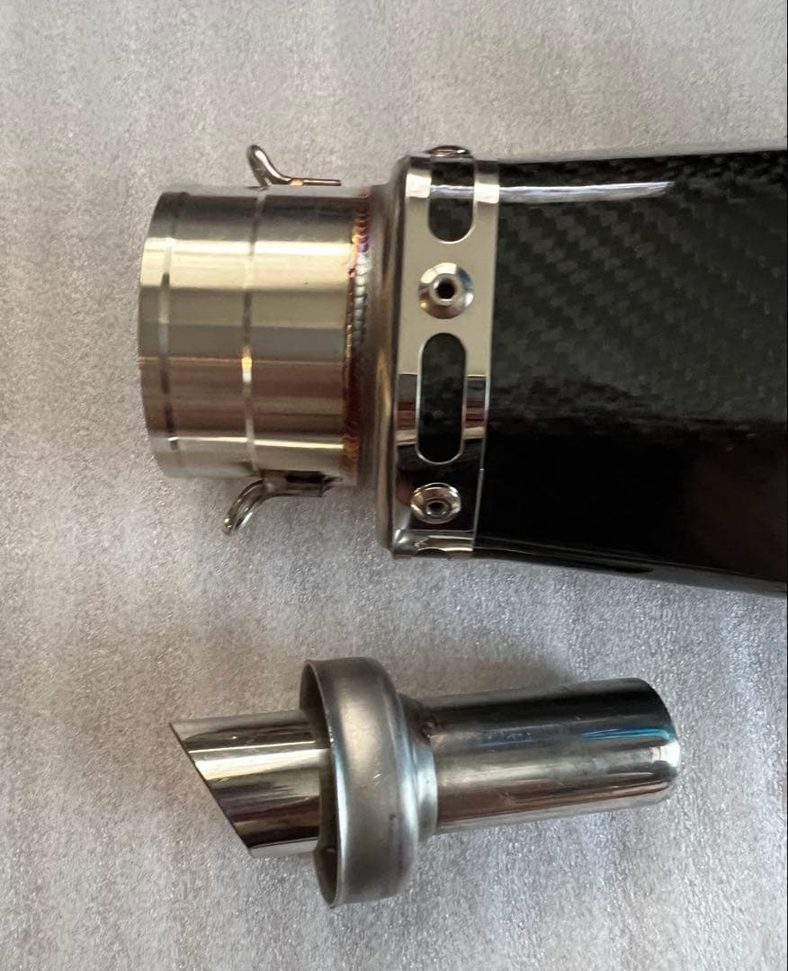 m*o様 ほぼ新品　60.5サイレンサー　ヘキサゴンマフラー　50.8変換アダプ